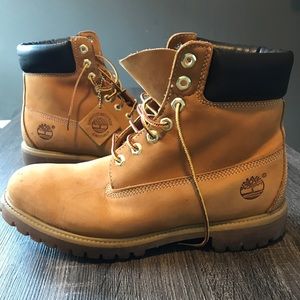Men’s SZ 10.5 Timberland Waterproof Wheat 6” Boots